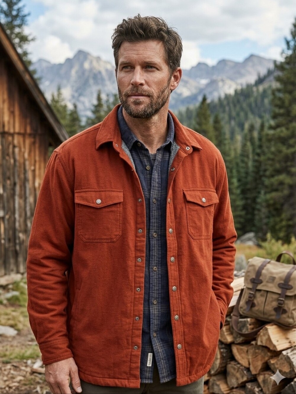 Duluth Trading Co canvas Fleece Lined Merlot Rust Redchore coat Mens XLarge Tall